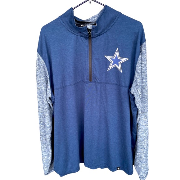 Fanatics Other - Fanatics Navy/Heathered Charcoal Dallas Cowboys Qtr Zip Pullover Shirt Size XL